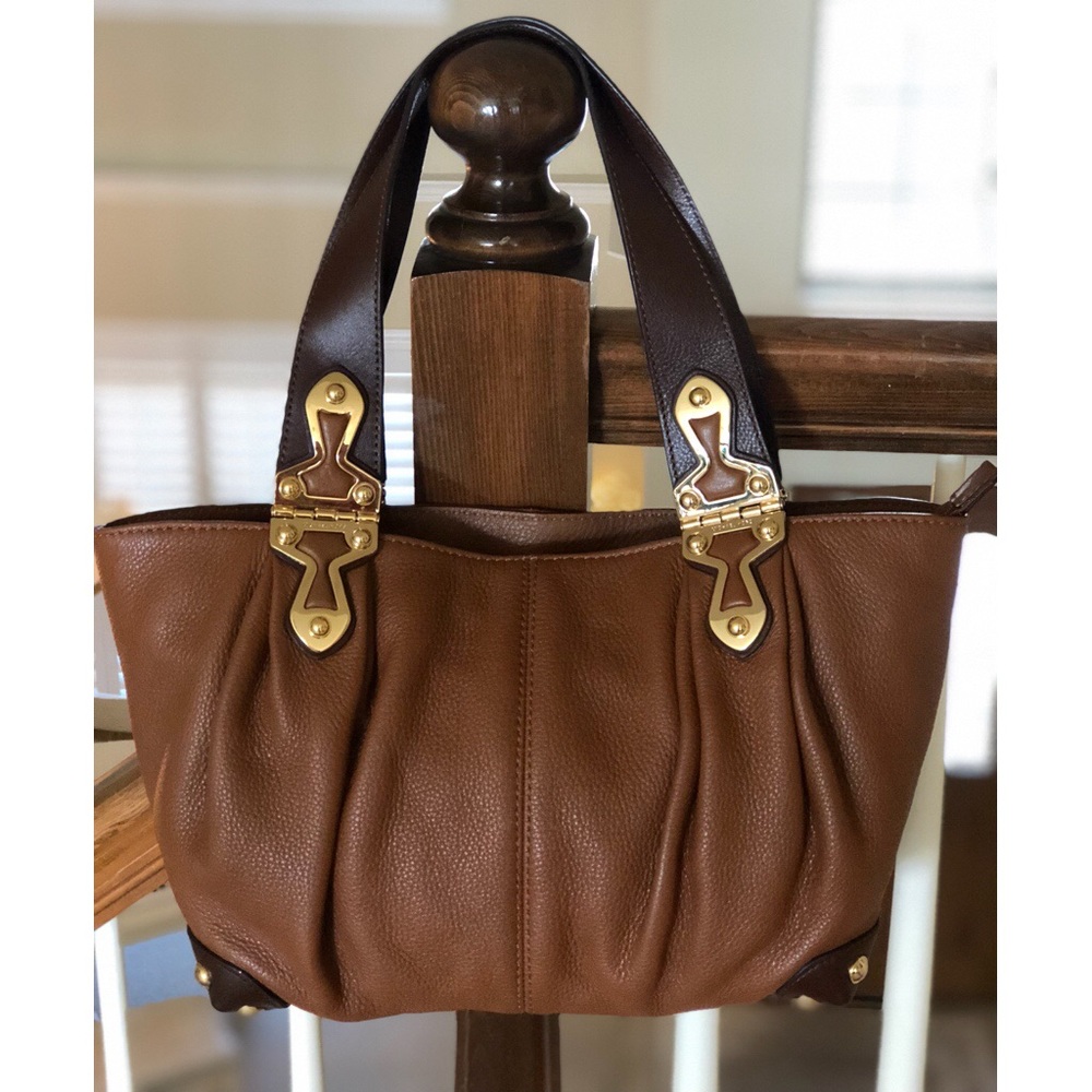 Michael Kors❤️Brown Pebble Leather Shoulder Bag